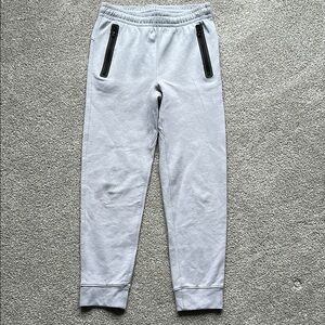 Old Navy Youth Gray Fleece Joggers with Elastic Cuffs and Tapered Fit- L (10/12)